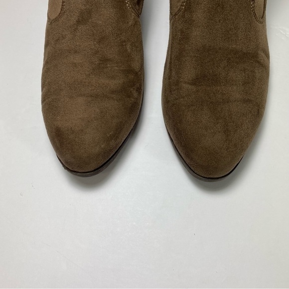 INDIGO RD Brown Suede Ankle Boots Booties w/ Zipper Fringe Women’s 9M. - Picture 8 of 14